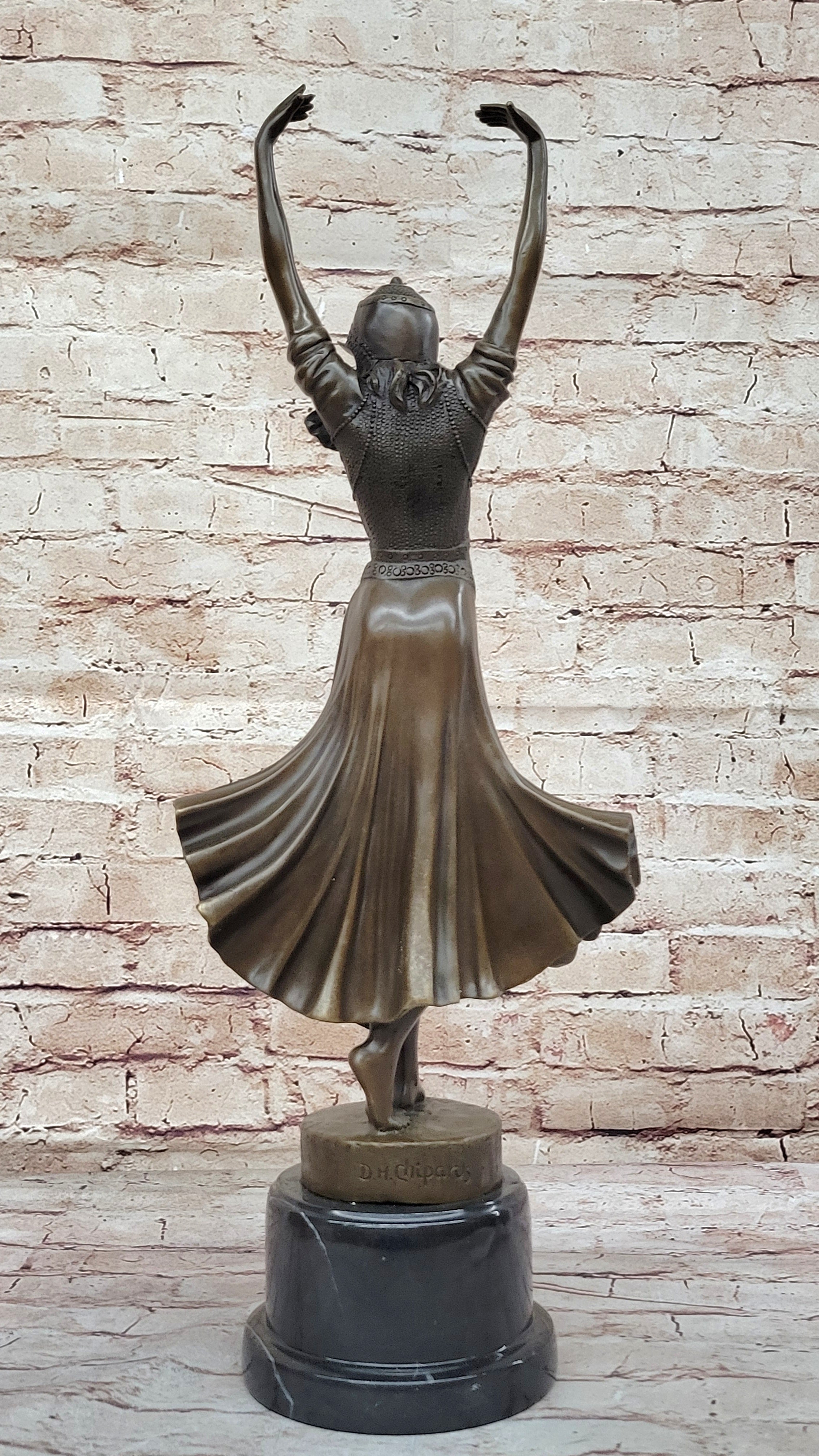 Art Deco Bronze Gypsy Dancer by Dimitri Chiparus