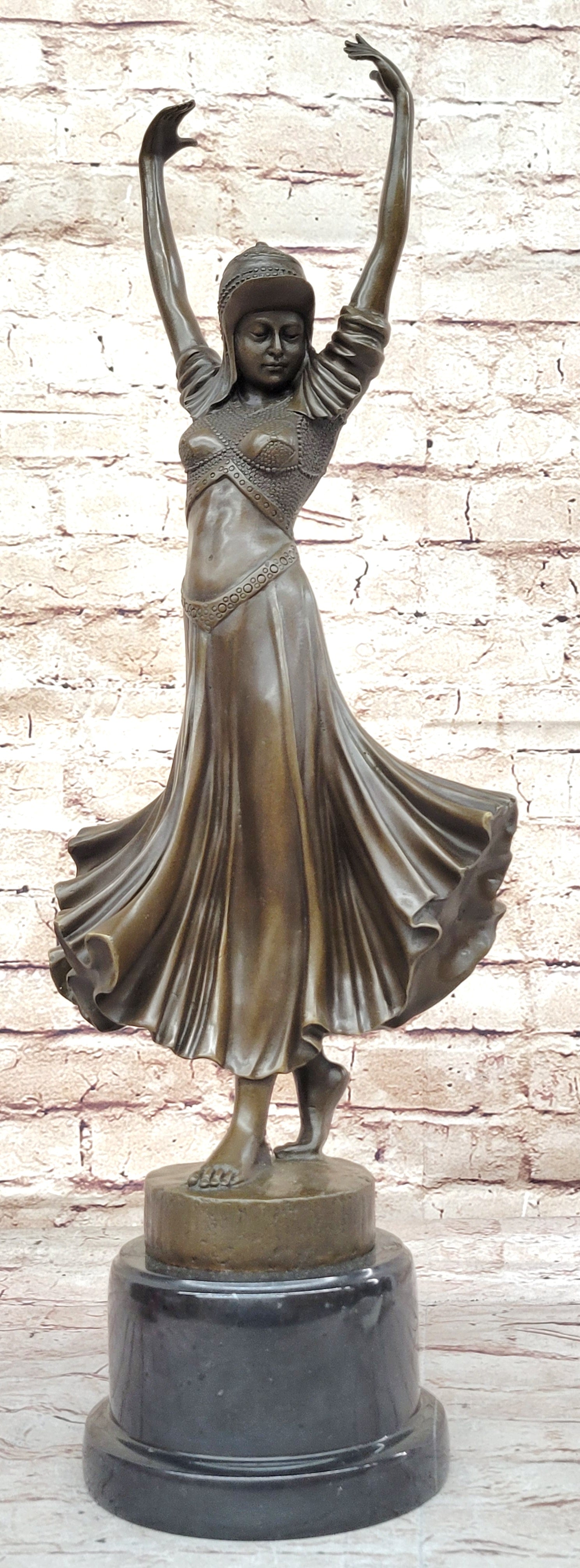 Art Deco Bronze Gypsy Dancer by Dimitri Chiparus