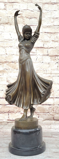 Art Deco Bronze Gypsy Dancer by Dimitri Chiparus