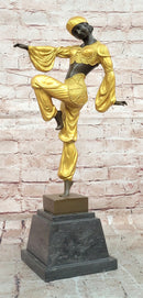 Classical Woman Dance Statue Sculpture Bronze Living Room Hotel Decoration