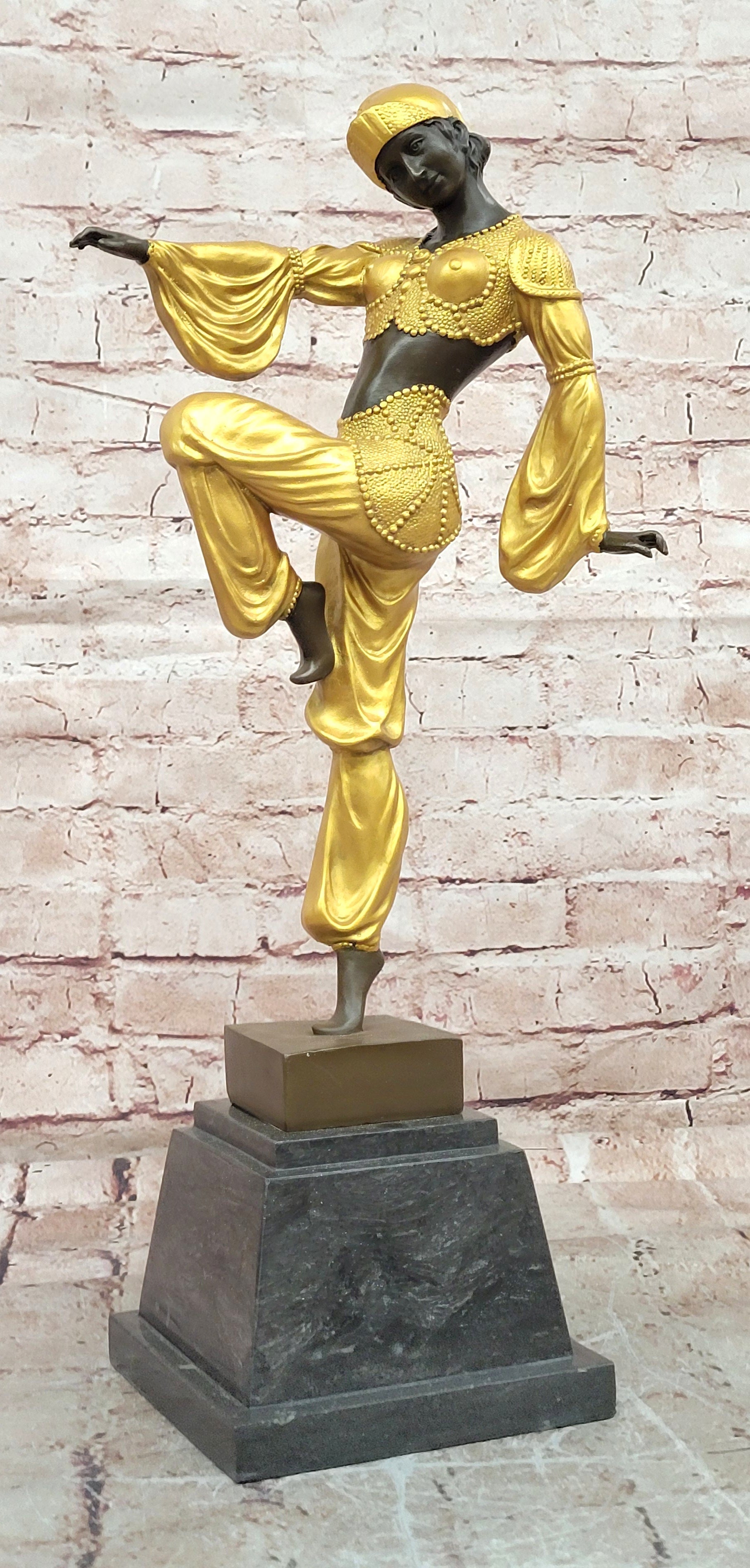 Classical Woman Dance Statue Sculpture Bronze Living Room Hotel Decoration