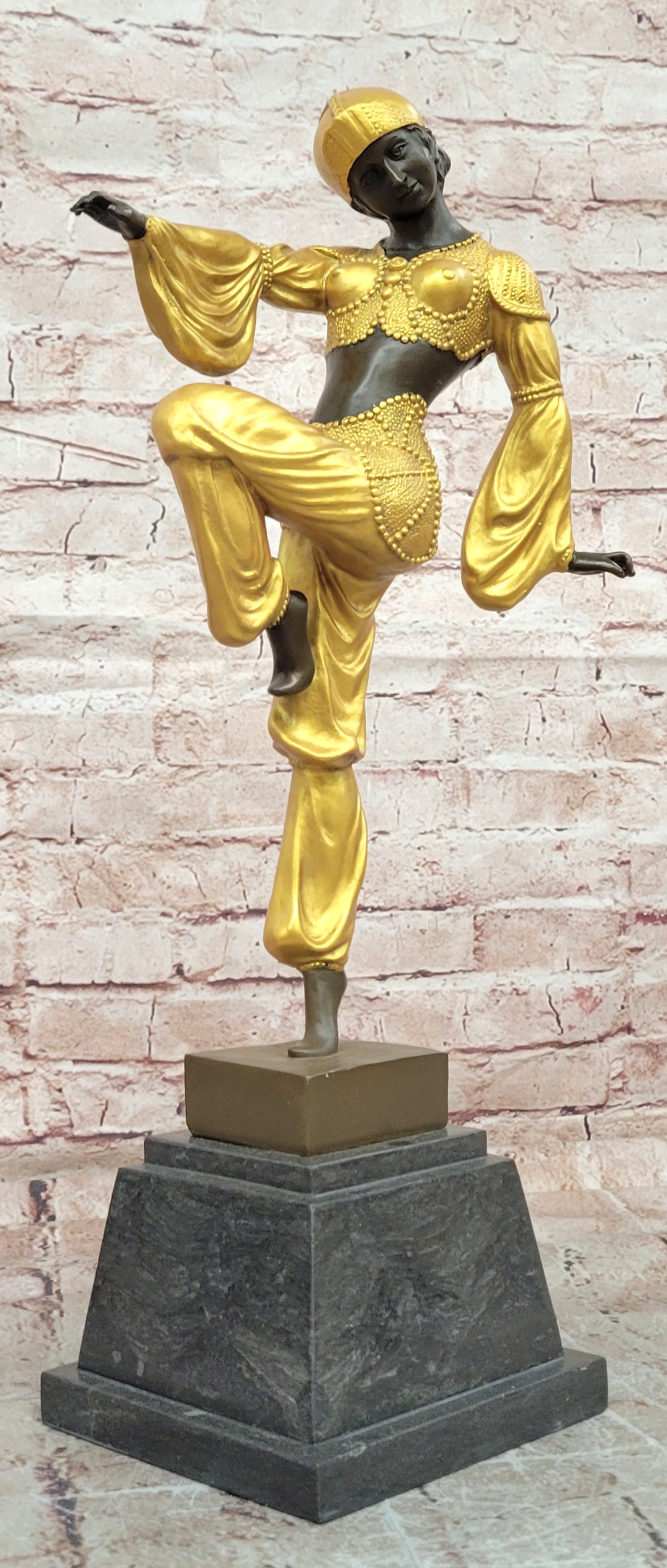 Classical Woman Dance Statue Sculpture Bronze Living Room Hotel Decoration