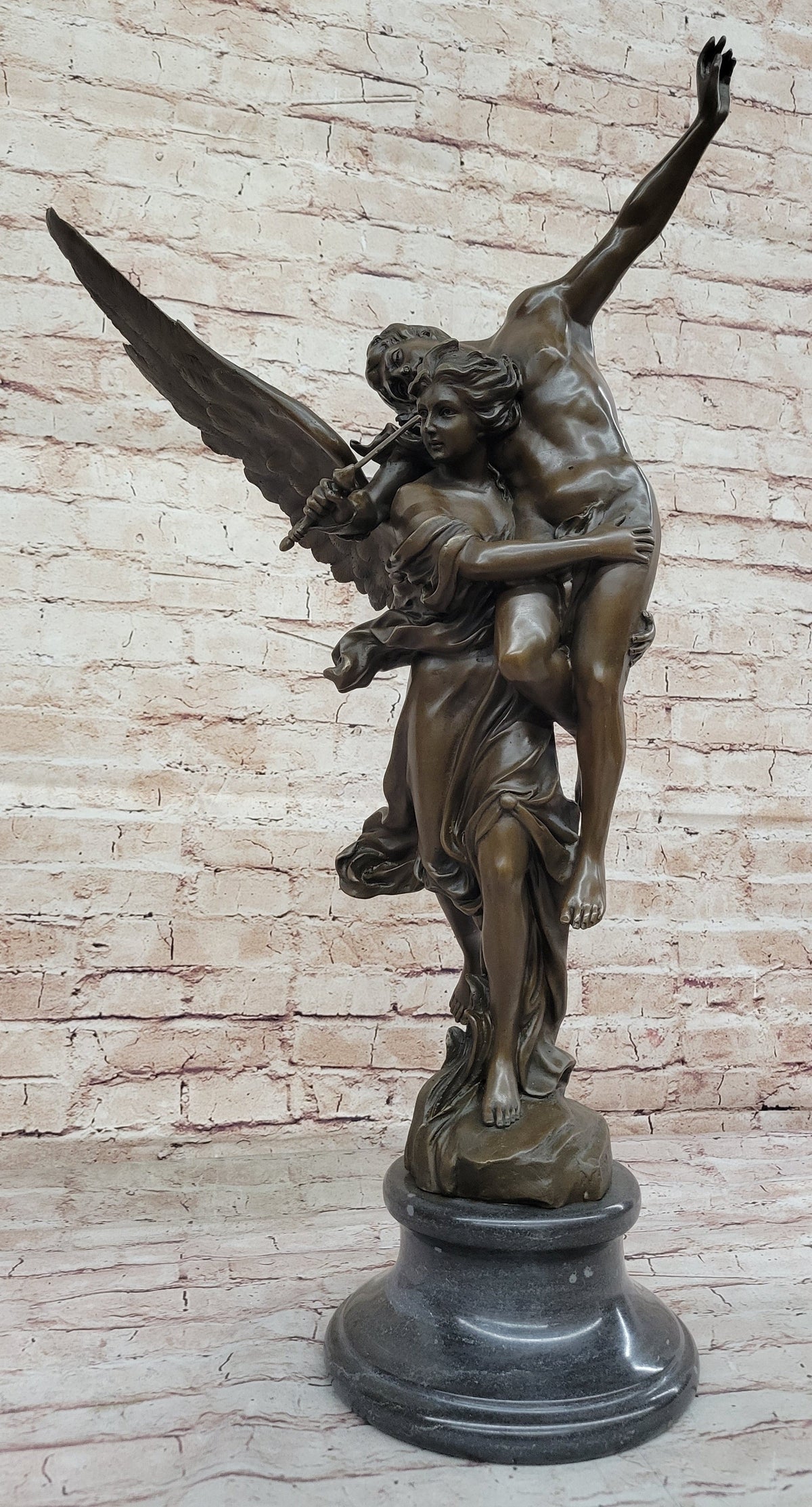 Gloria Victis by Mercie - Bronze Angel Carrying Soldier