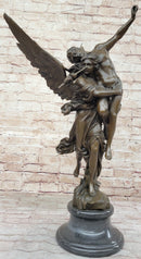 Gloria Victis by Mercie - Bronze Angel Carrying Soldier