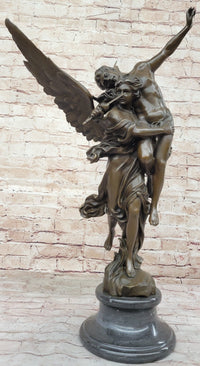Gloria Victis by Mercie - Bronze Angel Carrying Soldier
