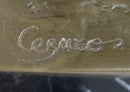 Roman Emperor Caesar Augustus Golden patina in Lost Wax Bronze by Cesaro