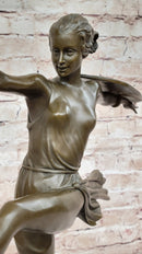 Signed Pierre Le Faguays Amazon Female Warrior Bronze Sculpture