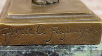 Signed Pierre Le Faguays Amazon Female Warrior Bronze Sculpture