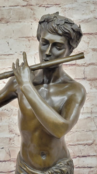 L'Improvisateur by Felix Charpentier Bronze Sculpture on Marble