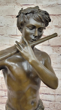 L'Improvisateur by Felix Charpentier Bronze Sculpture on Marble