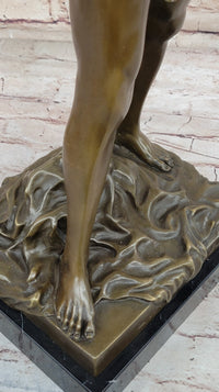 L'Improvisateur by Felix Charpentier Bronze Sculpture on Marble