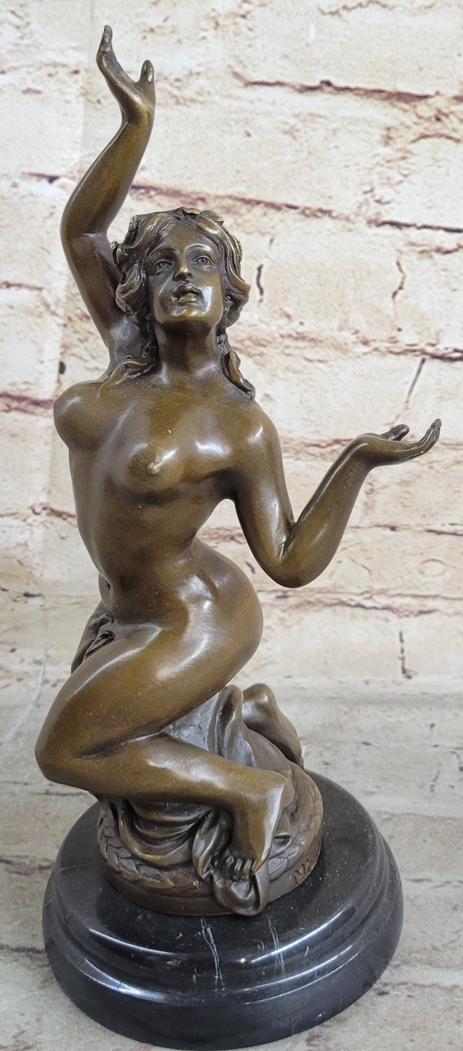 Frustration Satyr and Nymph Bronze Sculpture