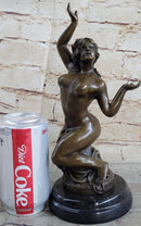 Frustration Satyr and Nymph Bronze Sculpture