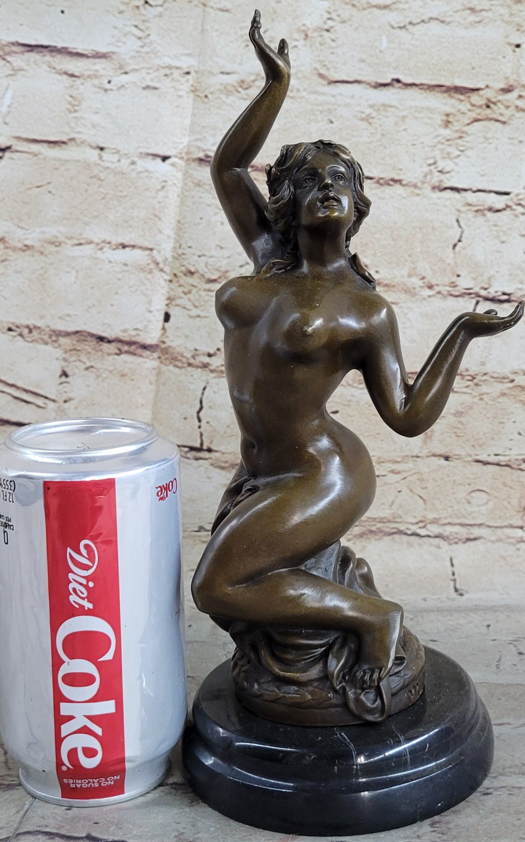 Frustration Satyr and Nymph Bronze Sculpture