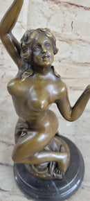 Frustration Satyr and Nymph Bronze Sculpture
