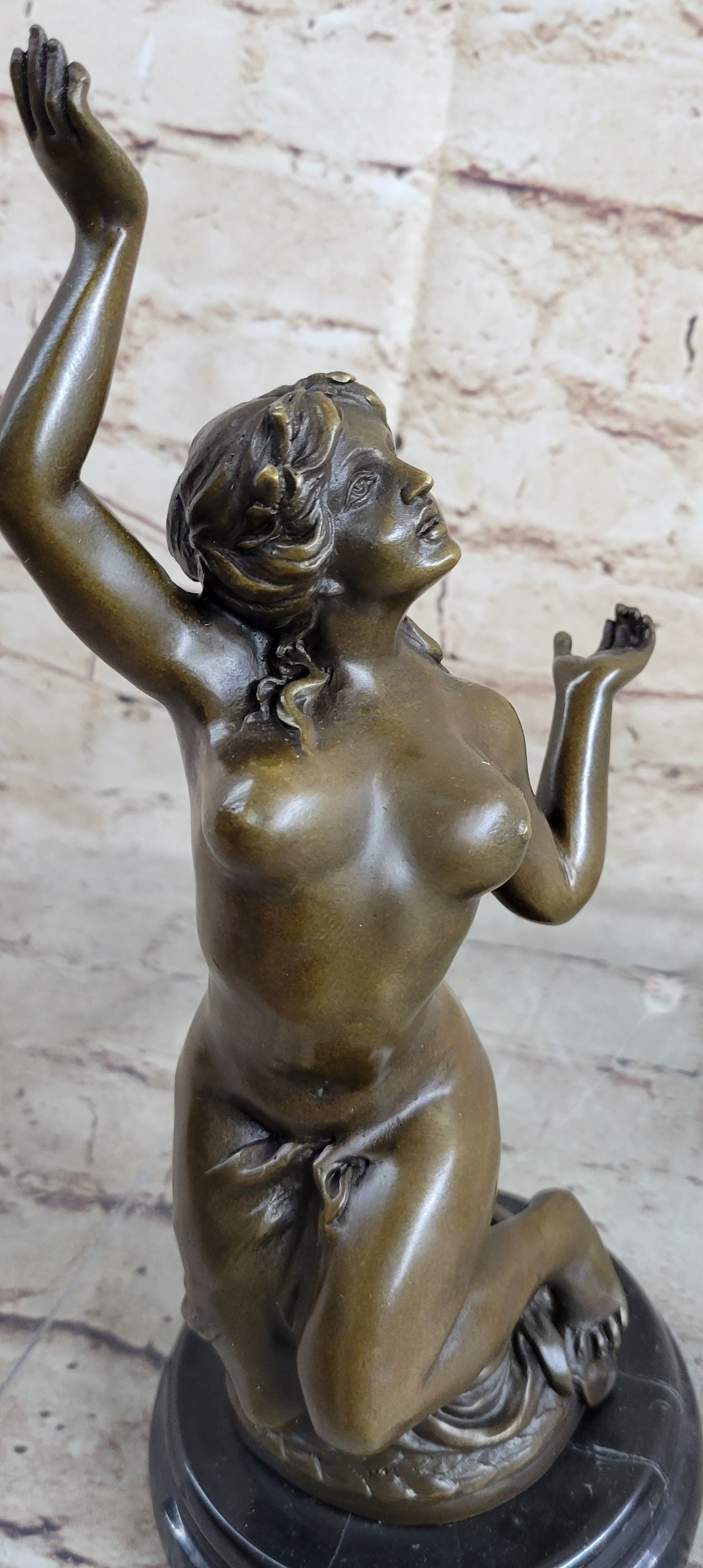 Frustration Satyr and Nymph Bronze Sculpture