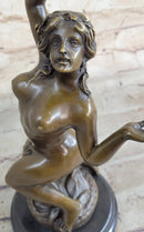 Frustration Satyr and Nymph Bronze Sculpture