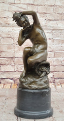 Carpeaux 'Bacchante' Bronze Sculpture on Marble Base