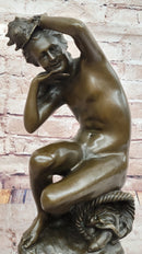Carpeaux 'Bacchante' Bronze Sculpture on Marble Base