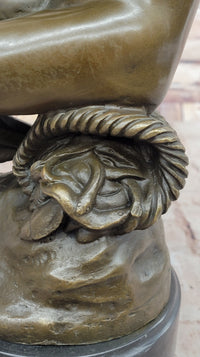Carpeaux 'Bacchante' Bronze Sculpture on Marble Base