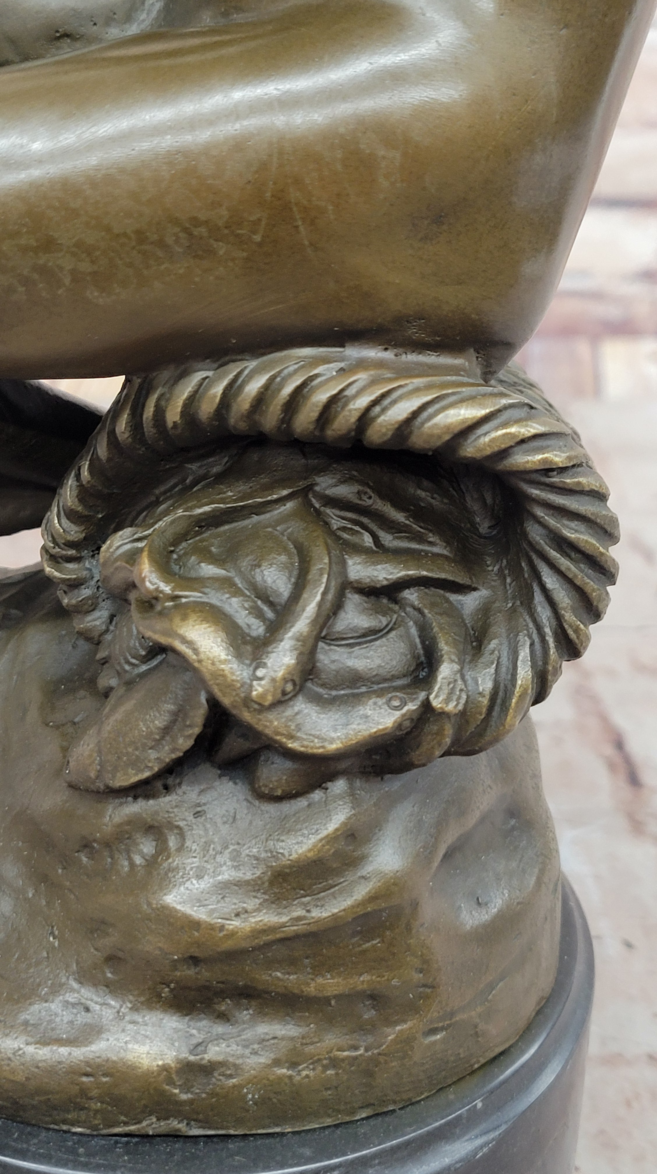Carpeaux 'Bacchante' Bronze Sculpture on Marble Base