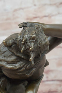 Carpeaux 'Bacchante' Bronze Sculpture on Marble Base
