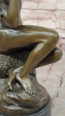 Carpeaux 'Bacchante' Bronze Sculpture on Marble Base