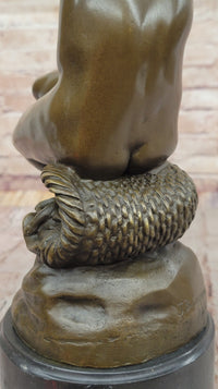 Carpeaux 'Bacchante' Bronze Sculpture on Marble Base
