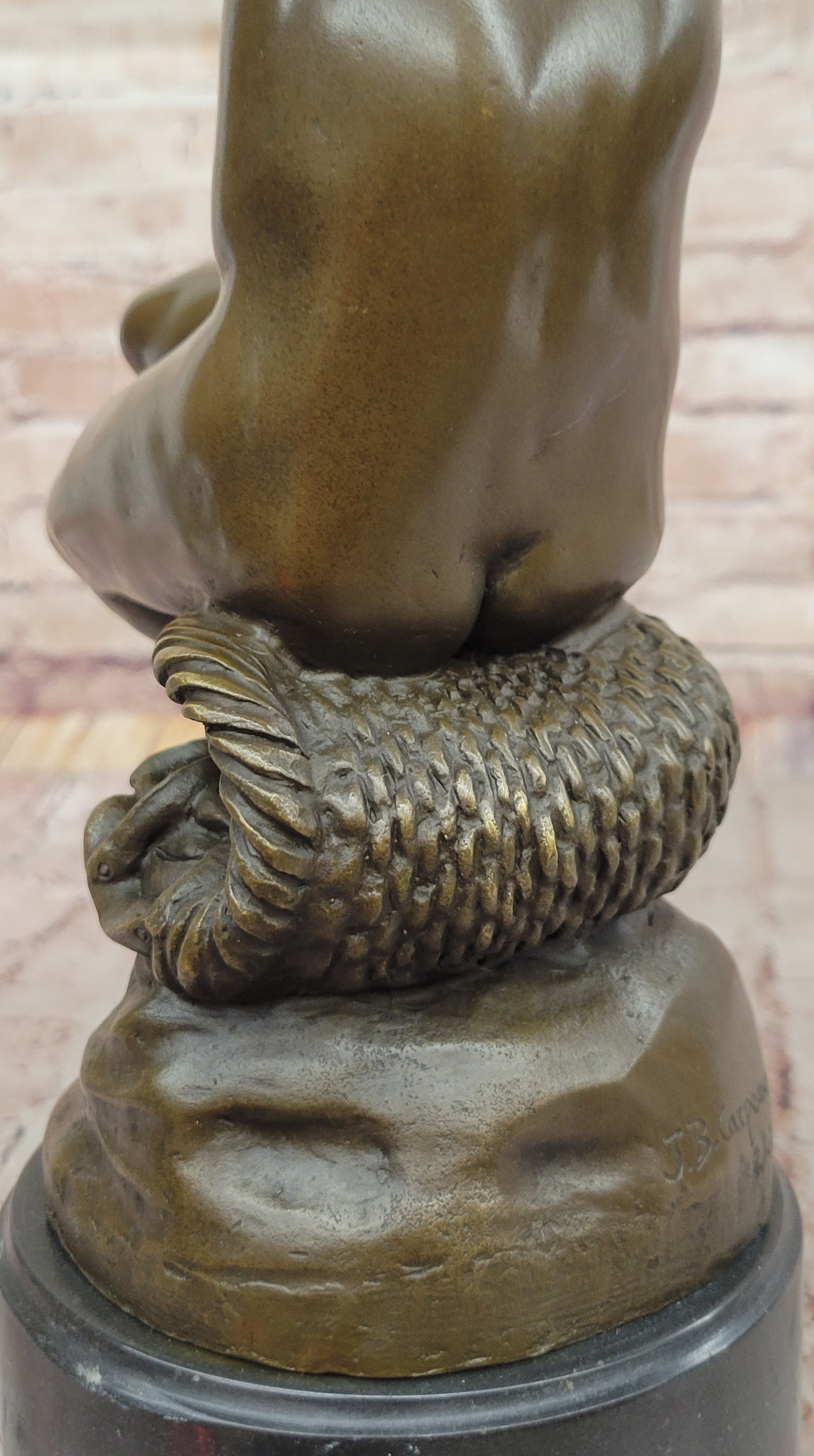 Carpeaux 'Bacchante' Bronze Sculpture on Marble Base