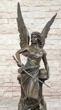 Winged Nike Goddess of Victory Angel w/ Sword Bronze