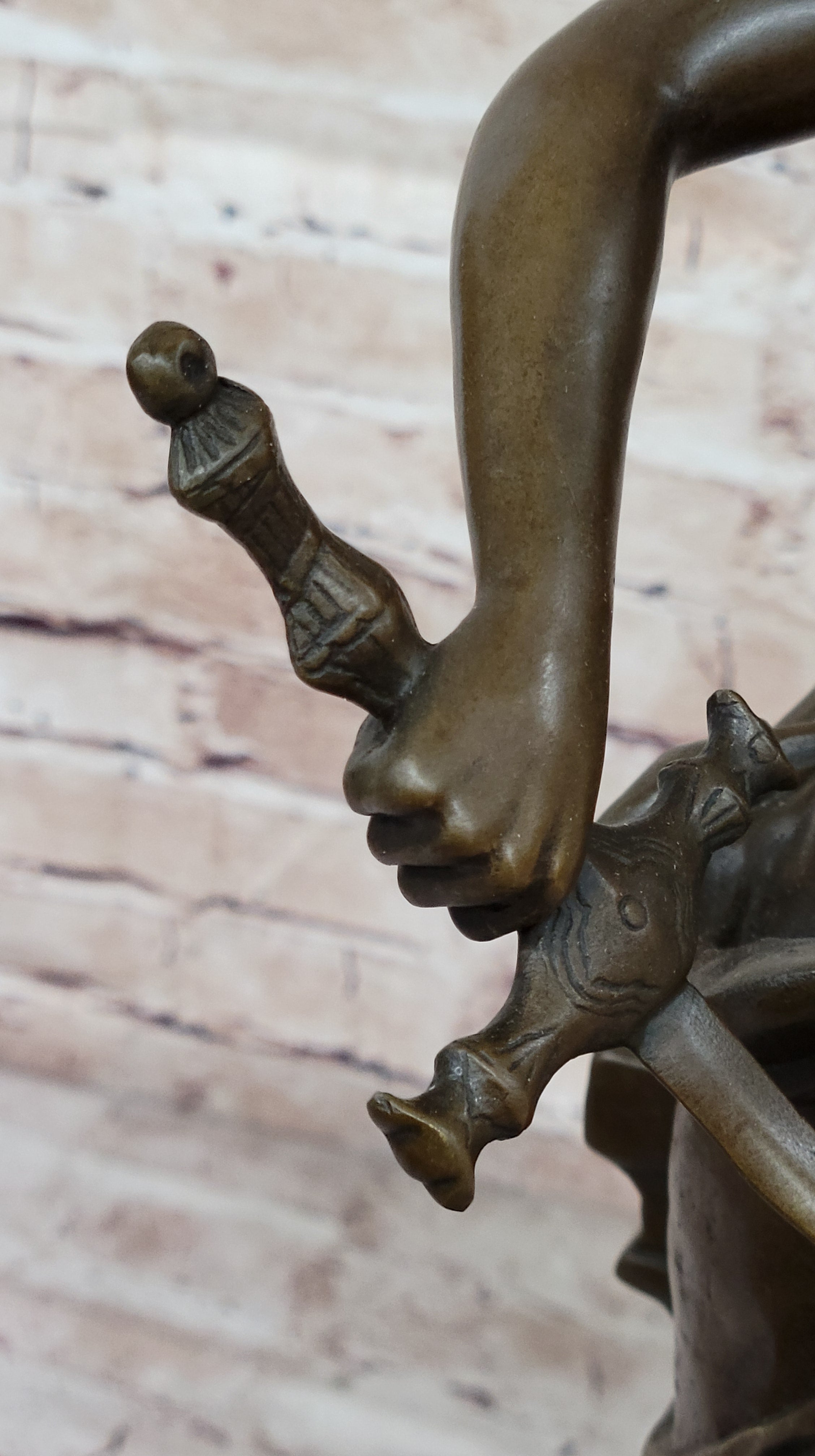 Winged Nike Goddess of Victory Angel w/ Sword Bronze