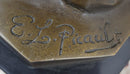 Bronze Marble Sculpture Roman God Warrior Signed Picault