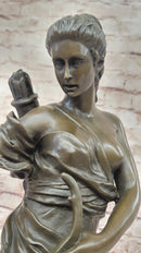 Artemis Diana the Huntress Bronze Sculpture with Hound