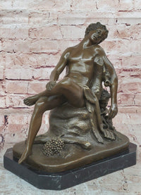 Signed Mario Nick 100% Bronze Sculpture Saturn the Roman God of Agriculture Statue