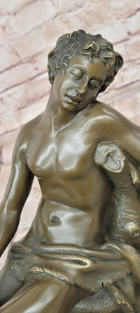 Signed Mario Nick 100% Bronze Sculpture Saturn the Roman God of Agriculture Statue
