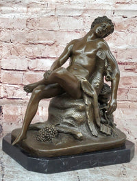 Signed Mario Nick 100% Bronze Sculpture Saturn the Roman God of Agriculture Statue