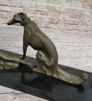 Art Deco Flapper Girl with Dog Chiparus Bronze 13" x 24"