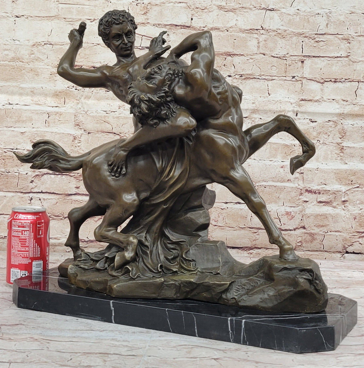 Theseus Slaying The Centaur Bronze Sculpture Greek Mythology