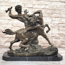 Theseus Slaying The Centaur Bronze Sculpture Greek Mythology