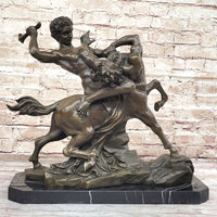 Theseus Slaying The Centaur Bronze Sculpture Greek Mythology