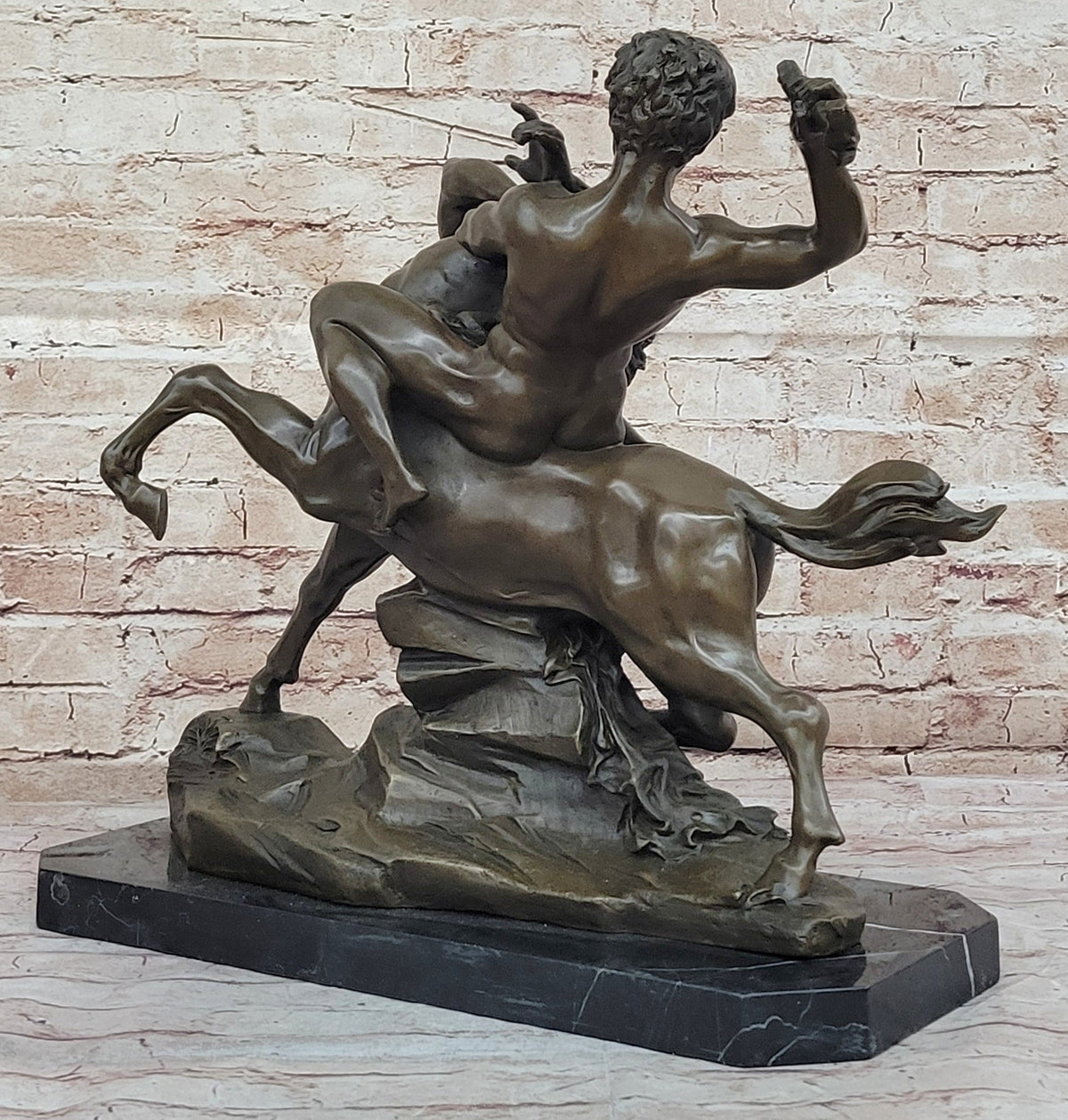 Theseus Slaying The Centaur Bronze Sculpture Greek Mythology