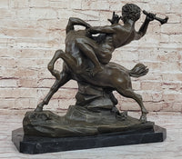 Theseus Slaying The Centaur Bronze Sculpture Greek Mythology