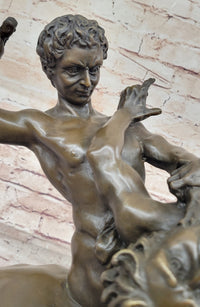 Theseus Slaying The Centaur Bronze Sculpture Greek Mythology