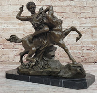 Theseus Slaying The Centaur Bronze Sculpture Greek Mythology