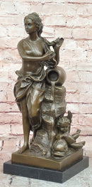 Venus and Cupid Original Artwork by Cesaro Genuine Bronze Metal Sculpture