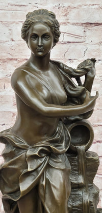 Venus and Cupid Original Artwork by Cesaro Genuine Bronze Metal Sculpture