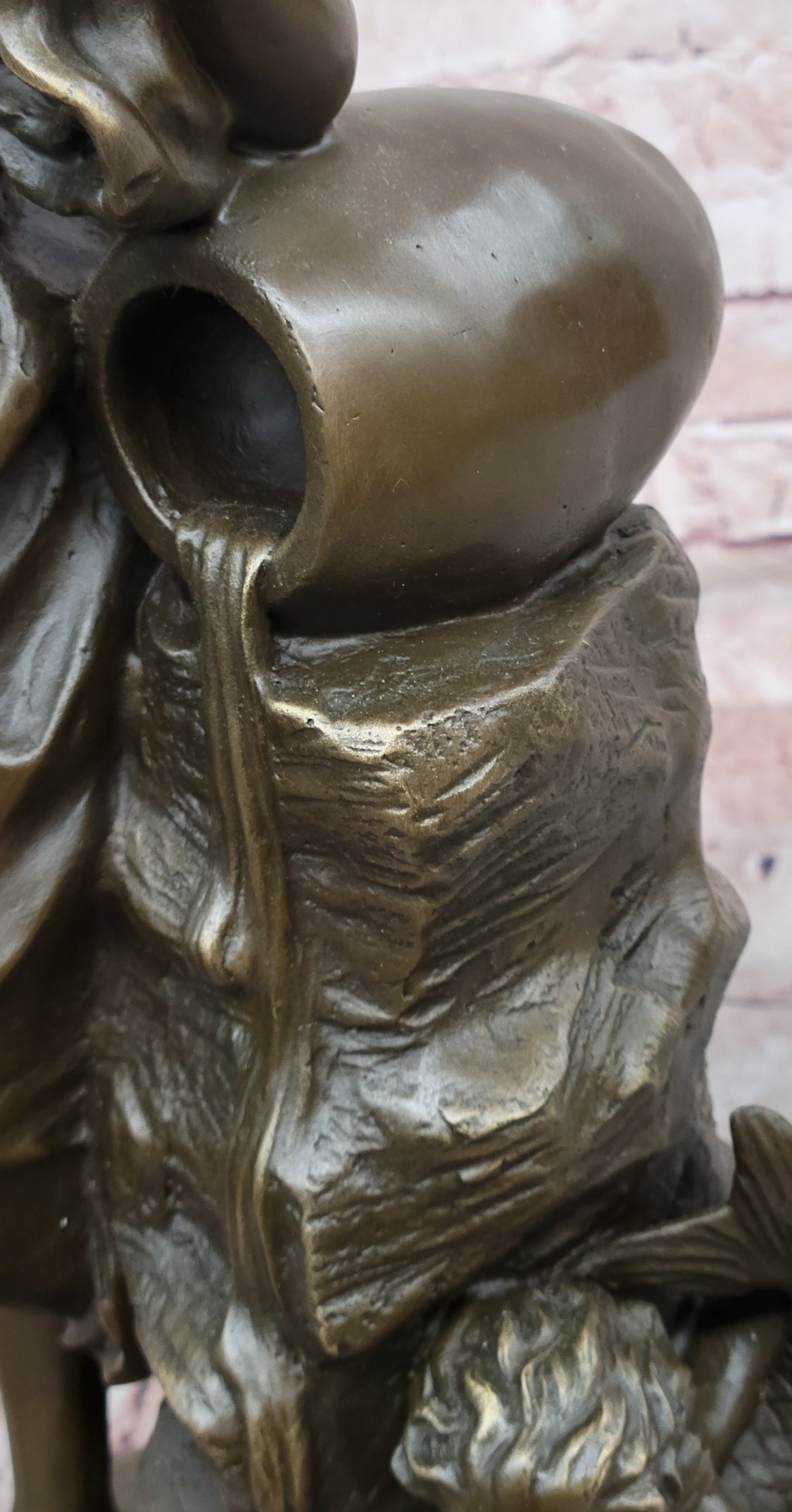 Venus and Cupid Original Artwork by Cesaro Genuine Bronze Metal Sculpture