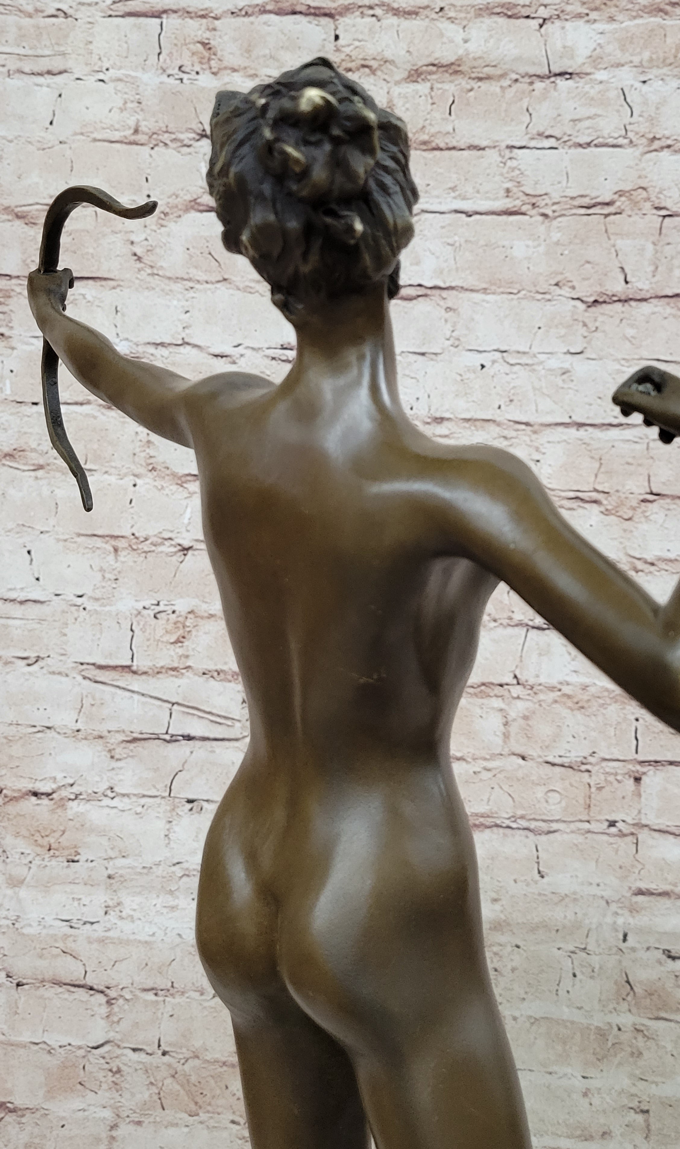 Nude Diana The Huntress by Jean Patoue Genuine Bronze Sculpture