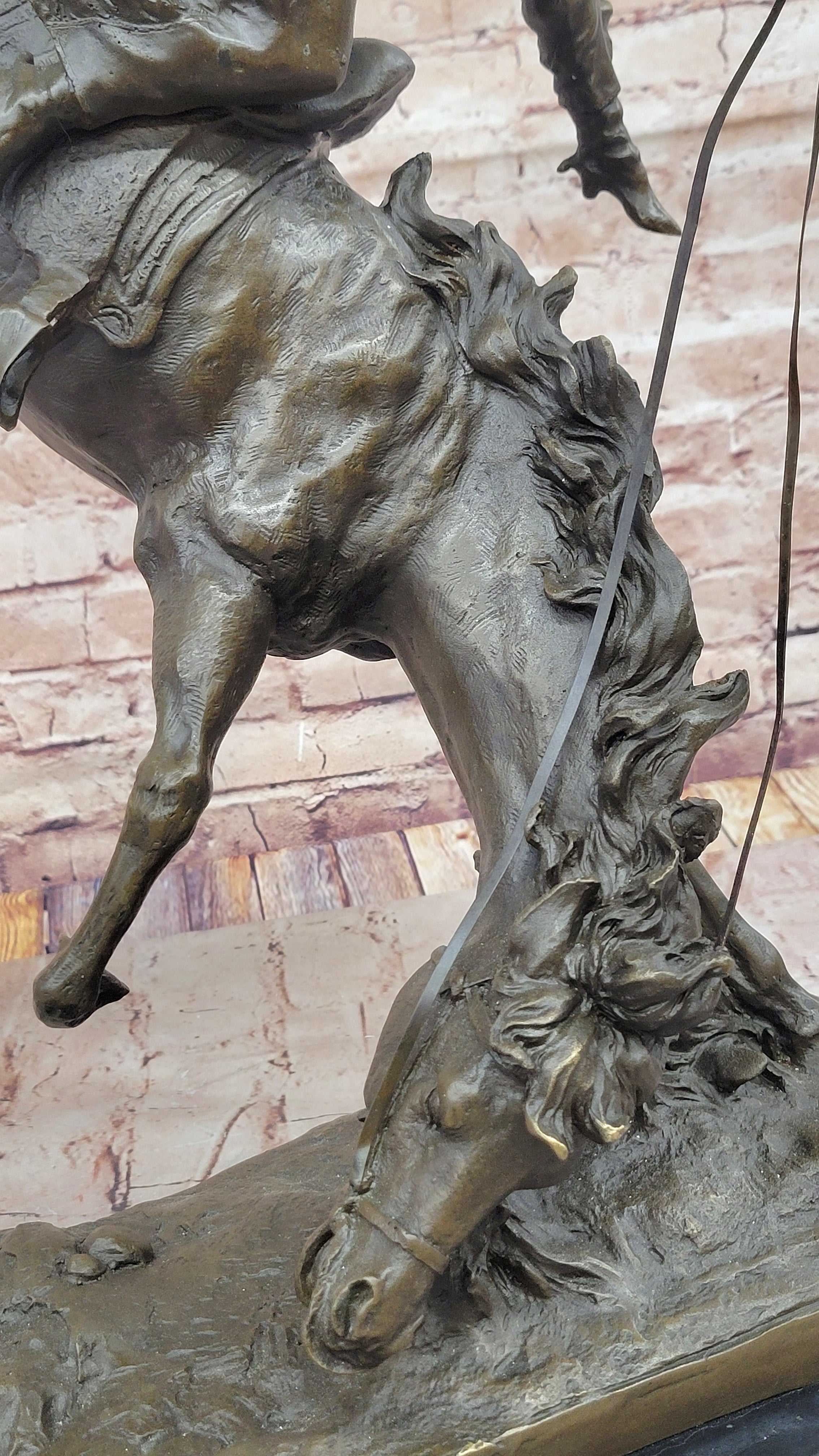 Female Horseback Rider Thrown Off Horse - Bronze Sculpture by Milo