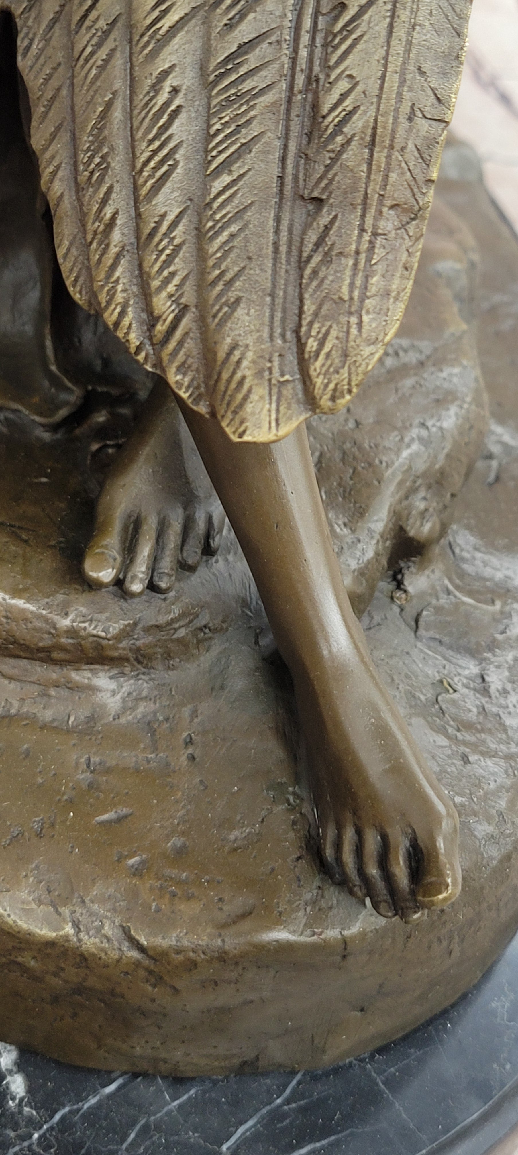 Large Leda and the swan by A. Carrier greek Mythology Classic Bronze Sculpture Artwork